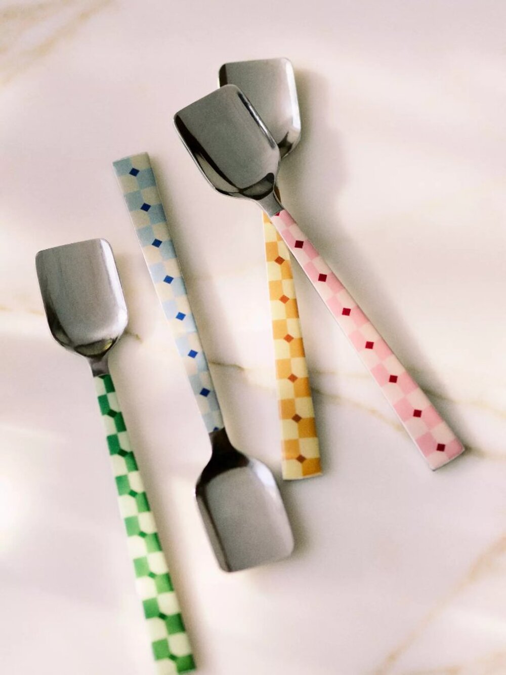 Rare! NWT Anthropologie Café Violette Stainless Steel Spoons, Set of 4